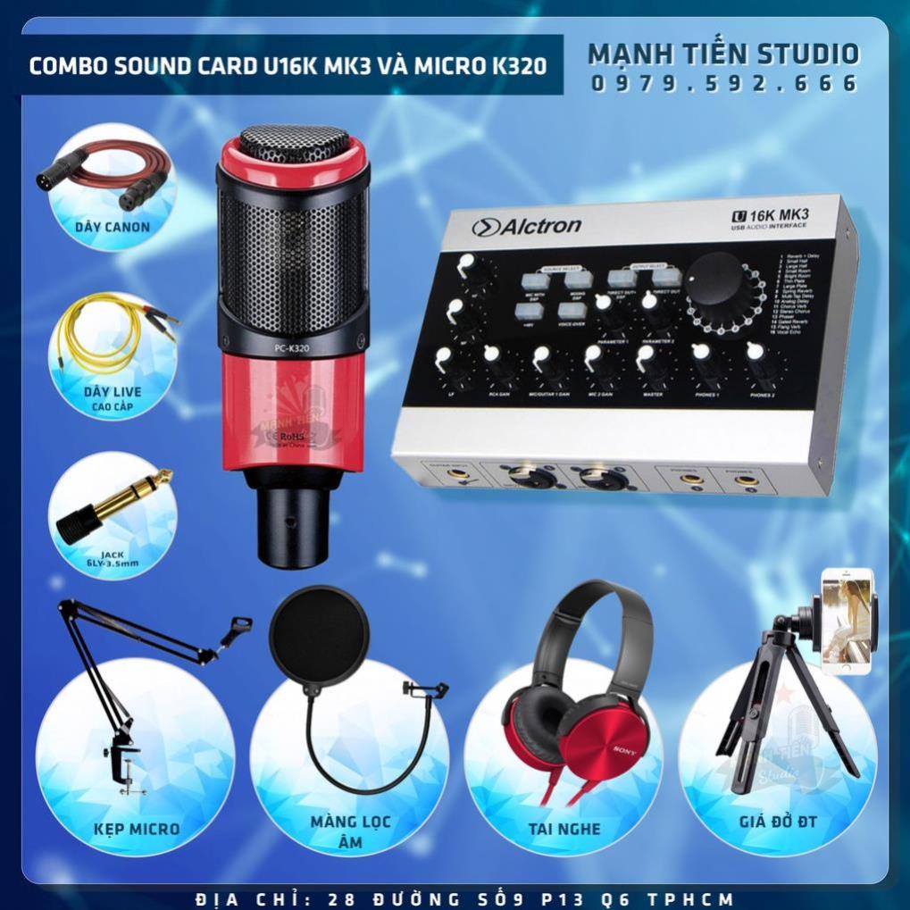 0357628205 COMBO Sound Card Alctron U16K MK 3 + Micro Takstar PC K320 ( Chuyên Nghiệp ) 0357628205