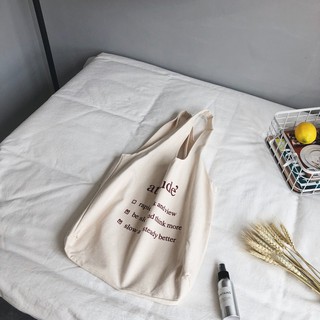 Túi Tote Attitude vải canvas