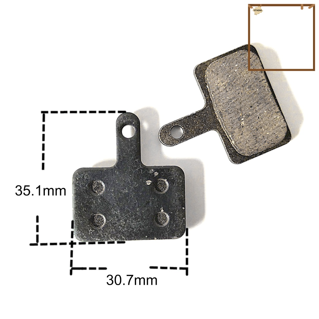 1 Cặp Má Phanh Xe Đạp MTB Không Gây Tiếng Ồn Có Thể Tháo Rời Tiện Dụng