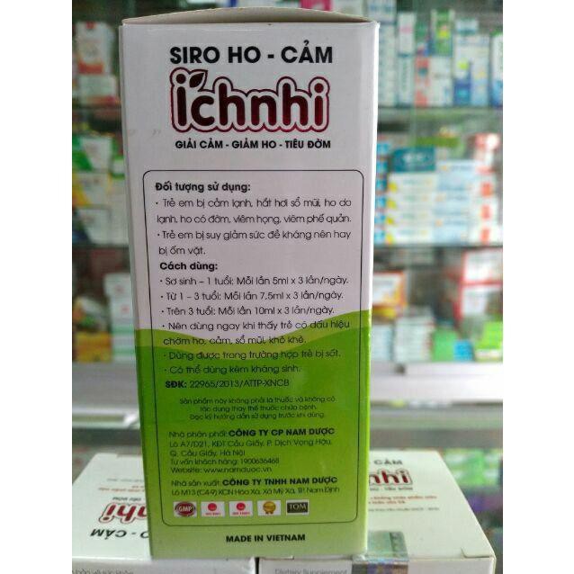 Siro cảm - ho- sổ mũi ÍCH NHI