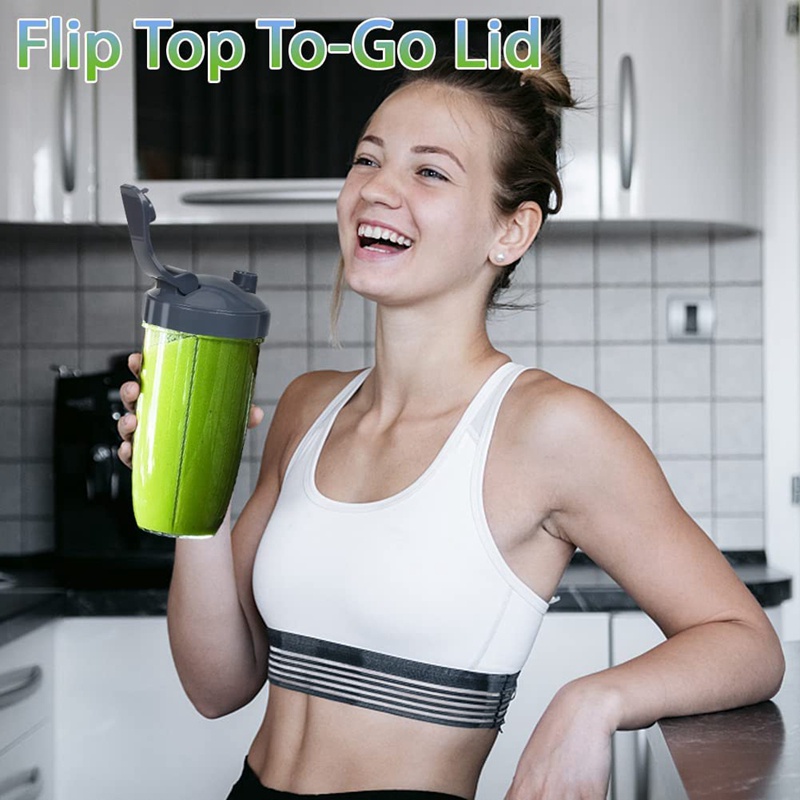 Bộ Cốc Và Lưỡi Dao Thay Thế Cho Máy Xay Sinh Tố Nutribullet 32Oz 600W / 900W