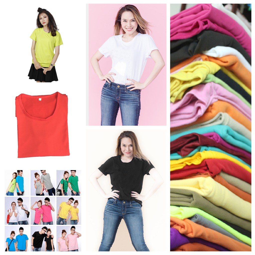 Áo Thun trơn Nam Nữ tay ngắn, Áo Phông trơn | BigBuy360 - bigbuy360.vn