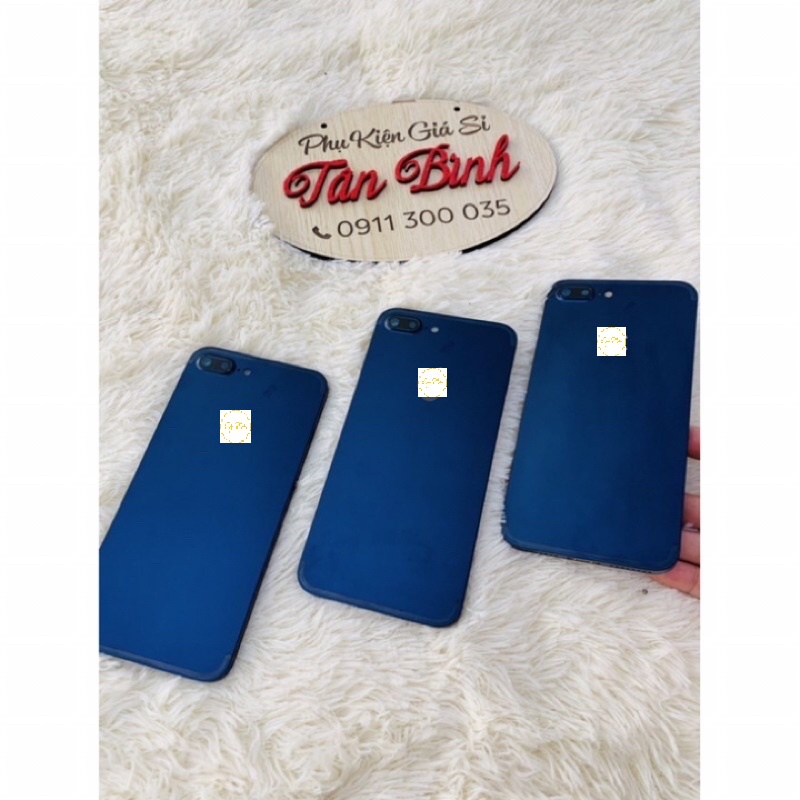 Vỏ sườn thay thế ip 7plus viền vuông xanh navy cực hót