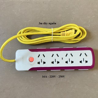 ổ cắm đúc kèm dây điện 3m