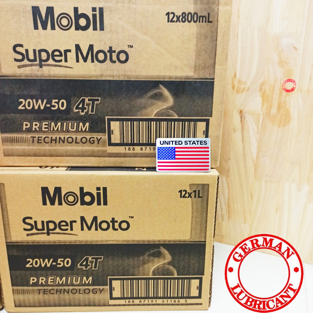Dầu Mobil Super Moto 20w50 dạng thùng