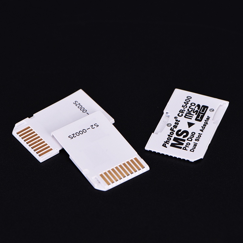 [IN2VN]Hot Sale Dual 2 Slot Micro For SD SDHC TF to Memory Stick MS Card Pro Duo Reader Adapter For PSP