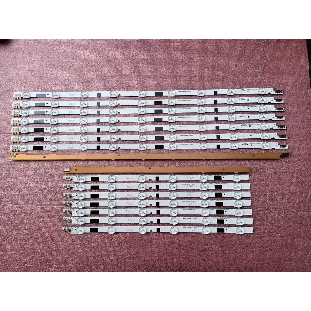 THANH ĐÈN LED TIVI SAMSUNG 46F5000 46F5501 46F5500 HÀNG MỚI 100%, LƯNG ĐỒNG, BỘ 8 THANH, MỖI THANH 15 BÓNG 3V