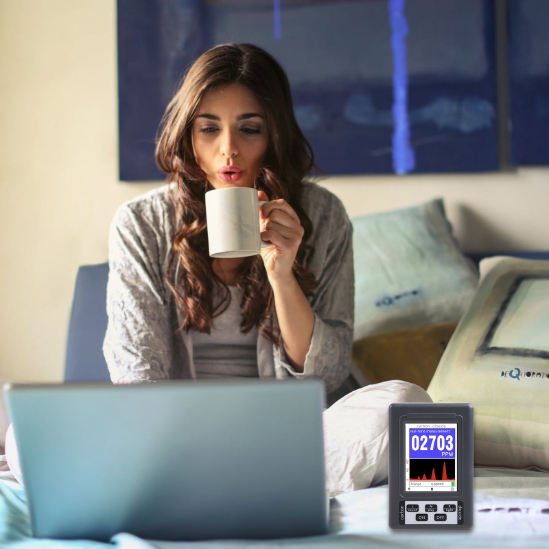 Máy Dò Carbon Dioxide CO2 Màn Hình Lớn Chất Lượng Cao