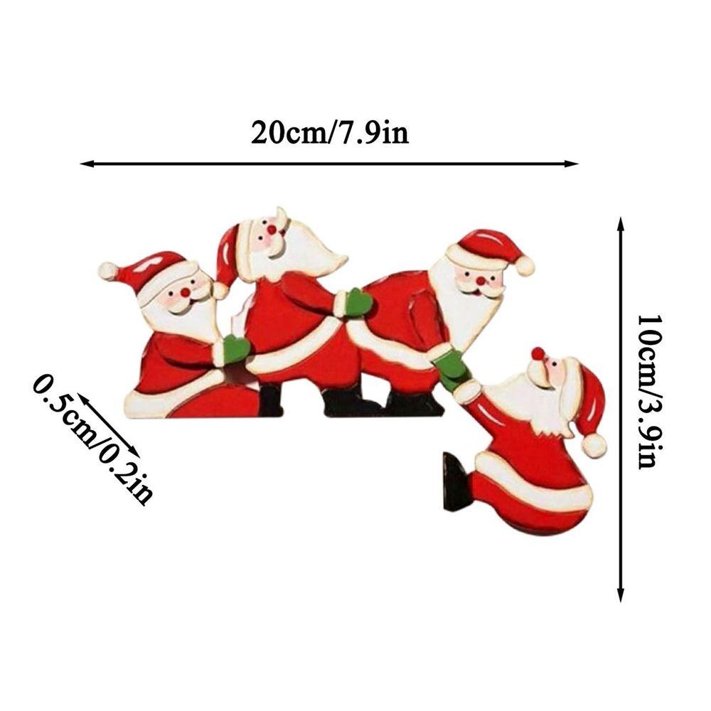 Khung Gỗ Trang Trí Giáng Sinh Hình Ông Già Noel