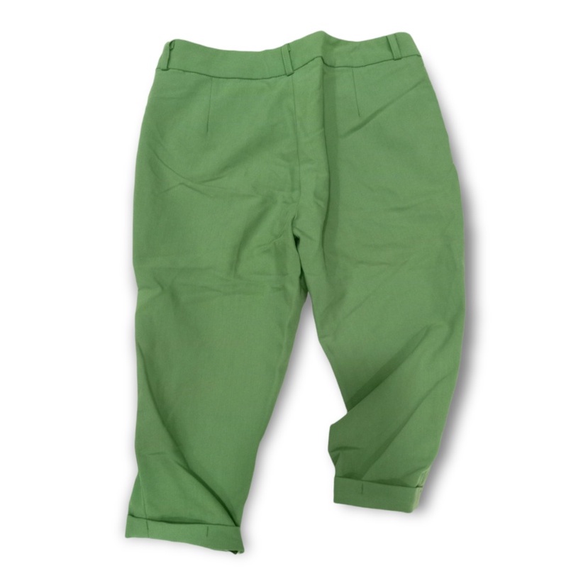 Quần lửng nữ, quần kaki lửng nữ, quần xanh rêu, quần công sở thanh lý
