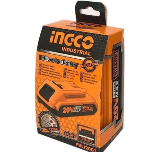 Pin sạc 20V INGCO FBLI20011 Pin Lithium có đèn LED báo dung lượng của pin dùng được cho tất cả máy 20V INGCO TOTAL