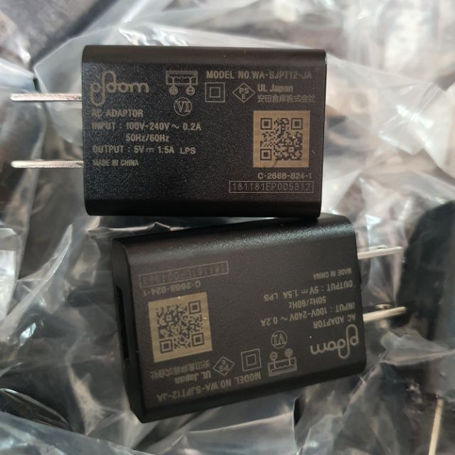 Sạc 5v - 1,5A hàng chuẩn xuất Japan kèm cáp USB Micro và TYPE C