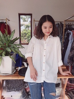 ÁO SƠMI TRẮNG FORM RỘNG