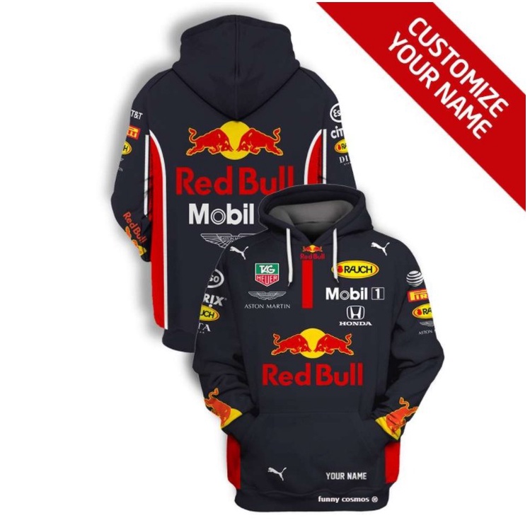 Bộ Đồ Đua Xe Redbull Áo Khoác Sweater Có Mũ Trùm Nhanh Khô Thời Trang Xuân Thu Mới Cho Bé Trai Và Bé Gái