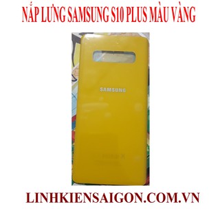 NẮP LƯNG SAMSUNG S10 PLUS MÀU VÀNG