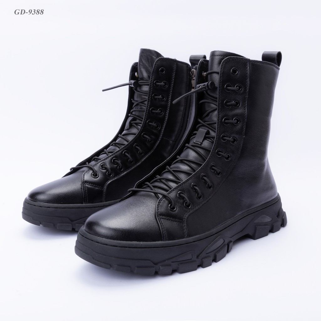 Giày nam boot da kiểu dáng cao cổ có khóa sườn tiện lợi hàng cao cấp GD9388 htstore