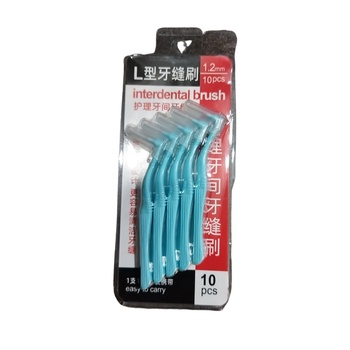 Bàn chải kẽ răng chữ L từ 0,7mm đến 1,2mm(1 cái)