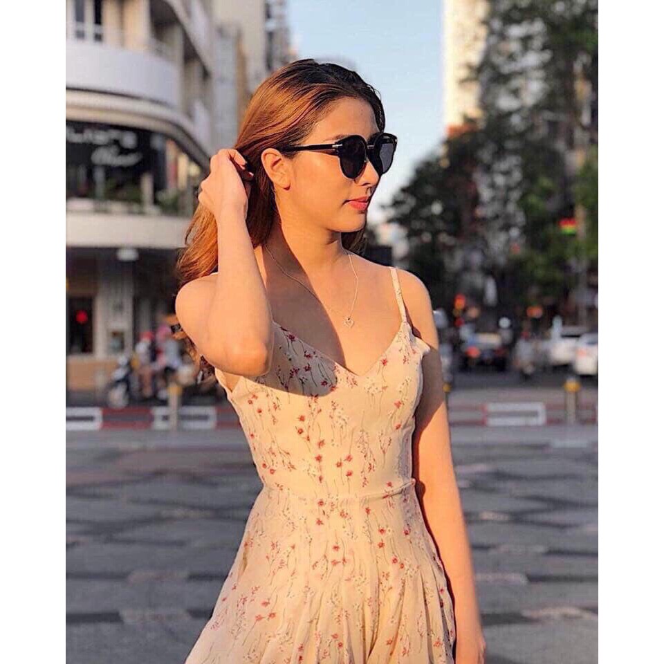 JU393 - Jumsuit Hoa Hai Dây Cực Xinh