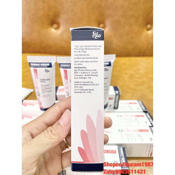 kem Azclear acid lotion 20% loại bỏ các loại mụn 25g.