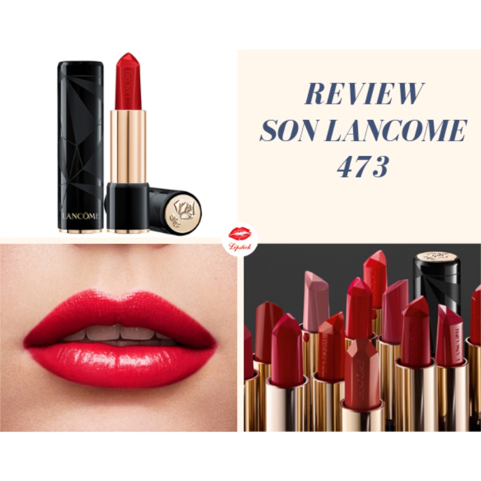 Lancome son lì matte l'absolu rouge ruby cream satin rubiez cherry màu đỏ hồng cam 01 121 295 473 525 912 limited