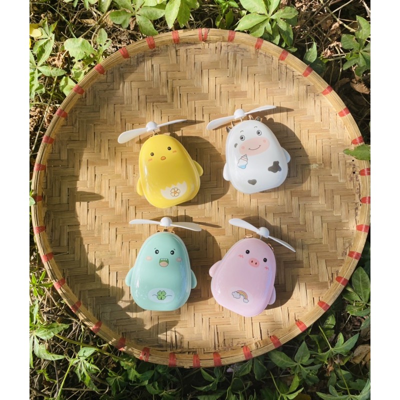 Quạt thú 3in1 kèm gương, đèn led, quạt | BigBuy360 - bigbuy360.vn