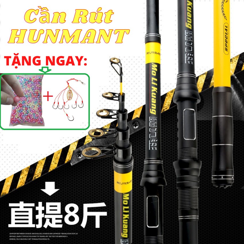 [ TẶNG QUÀ 30K ] Cần Câu Máy Rút HUNTSMAN LW Gía Rẻ - HOÀI MY FISHING - Chuyên Câu Lancer(Lăng xê), Câu lục gần bờ, ....