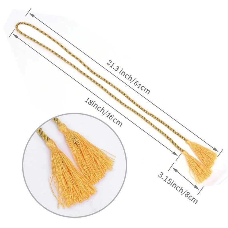 Dây Buộc Rèm cửa sổ Phối Tua Rua Dài 1.2M Độc Đáo Trang Trí Nhà Cửa