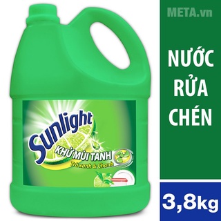 NƯỚC RỬA CHÉN SUNLIGHT TRÀ XANH CAN 3.8KG