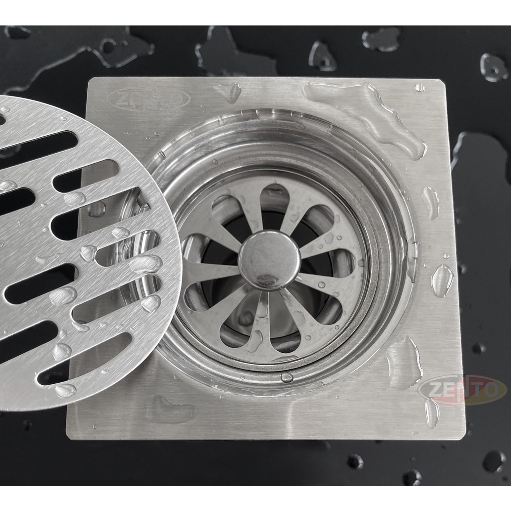 Thoát sàn chống mùi inox TS109-201-2U.