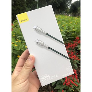 Cáp sạc siêu nhanh 100W Baseus Cafule Series Metal Data Cable Type-C to Type-C