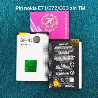 Pin nokia e71-e72-e63 kí hiệu bp-4l zin theo máy