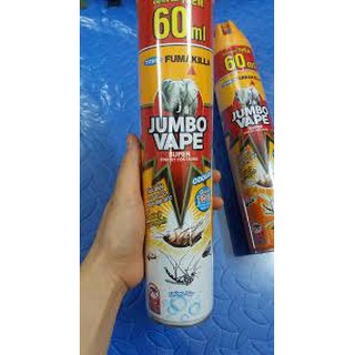 BÌNH XỊT MUỖI JUMBO VAPE 600ML TẶNG THÊM 60ML