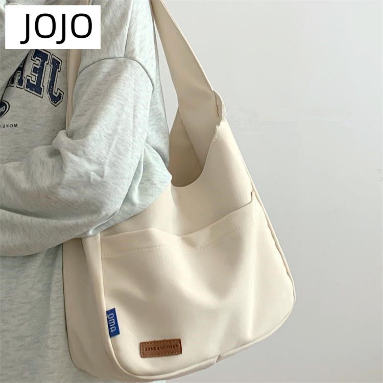 Hàng Mới Về Túi Tote Đeo Vai Sức Chứa Lớn Màu Trơn Đơn Giản Dễ Phối Đồ Cho Học Sinh