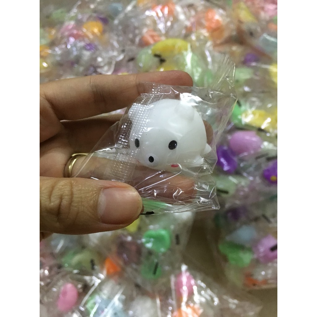 combo 10 squishy mochi hình thú dẻo