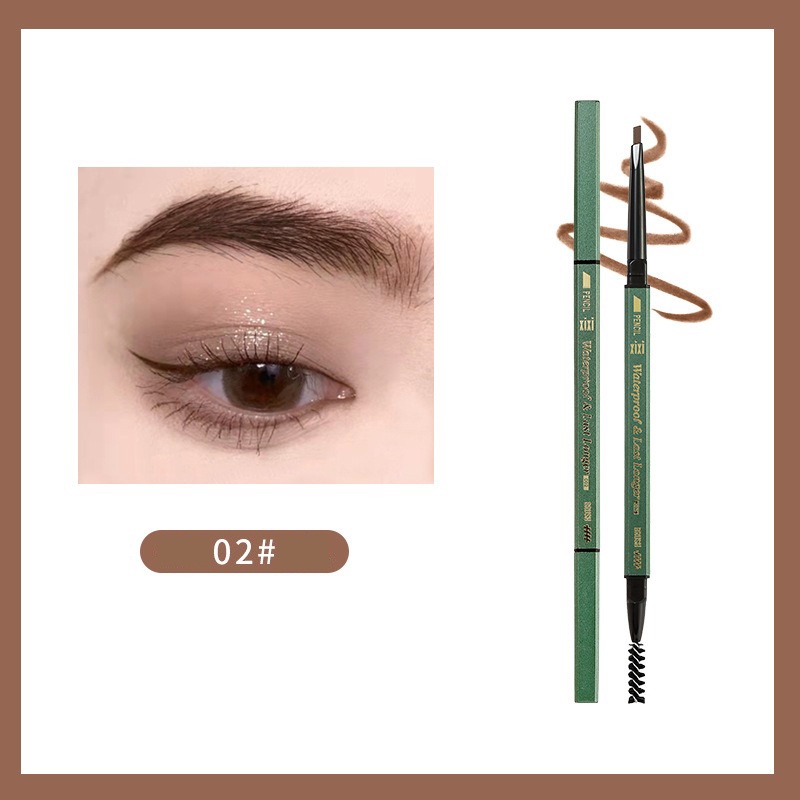 Chì Kẻ Lông Mày Hai Đầu Lâu Trôi Chống Thấm Nước XIXI