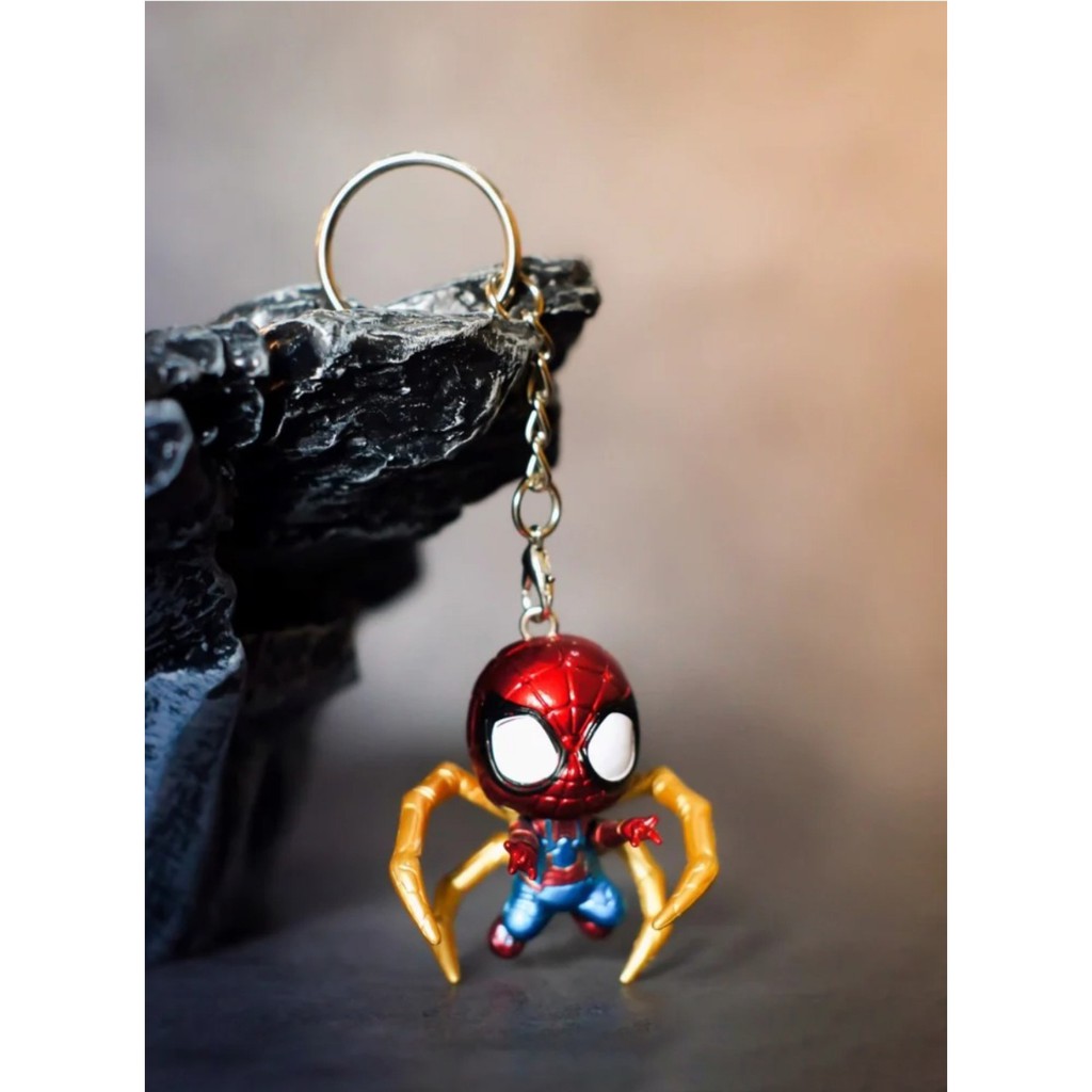 Móc khoá Marvel Chibi dễ thương Iron Man- Spider Man ngộ nghĩnh