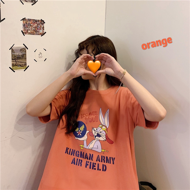 SUXI Áo Thun Tay Lỡ Form Dài Rộng Thời Trang Hàn Quốc Cho Nữ