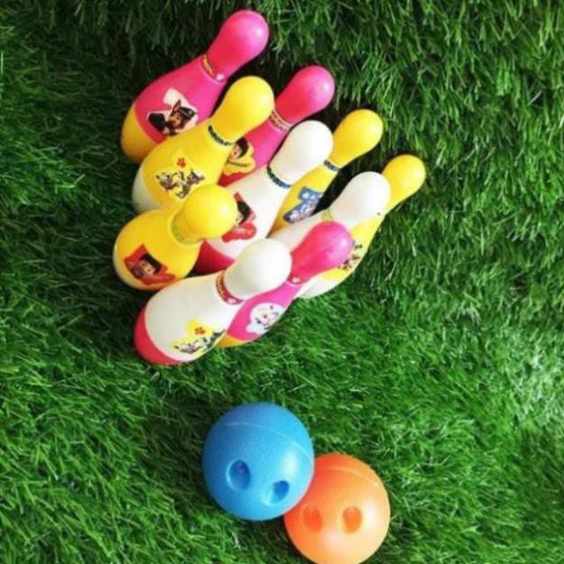 Đồ chơi Bowling Paw Patrol vui nhộn giúp nhận biết màu sắc, rèn luyện tay chân cho bé thỏa sức vui c