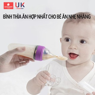 Bình thìa ăn dặm silicone UK SCOORNEST