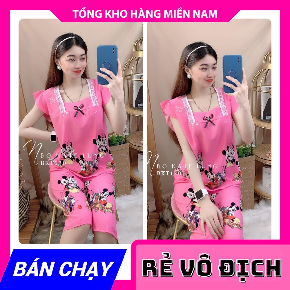 Đồ bộ kate lửng in hình cực xinh BKT kate lửng tổng hợp ⚡Ảnh thật⚡ Đồ bộ nữ ⚡ Đồ bộ mặc nhà