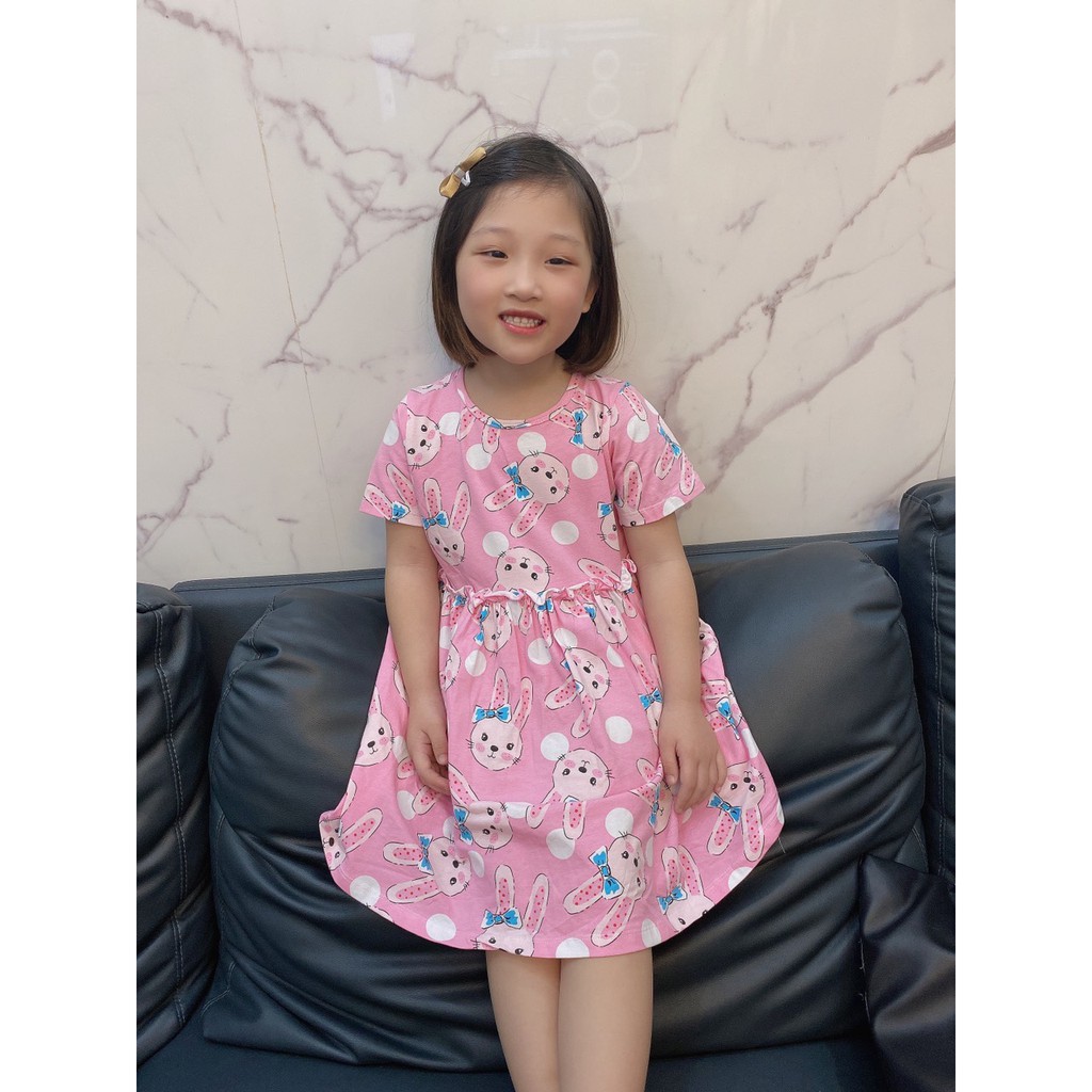 Váy đầm cho bé gái, phong cách hàn quốc Litter Me, chất liệu cotton cute đáng yêu cực xinh cho bé12-28kg.thời trang bé