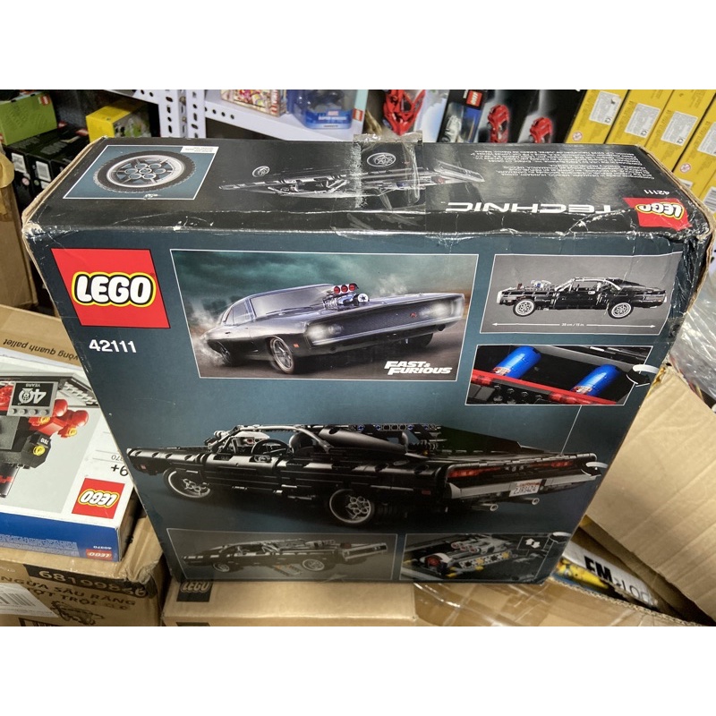 42111 Đồ chơi lắp ráp Iego Technic Dom's Dodge 1970 Fast & Furious - Siêu xe đen huyền bí