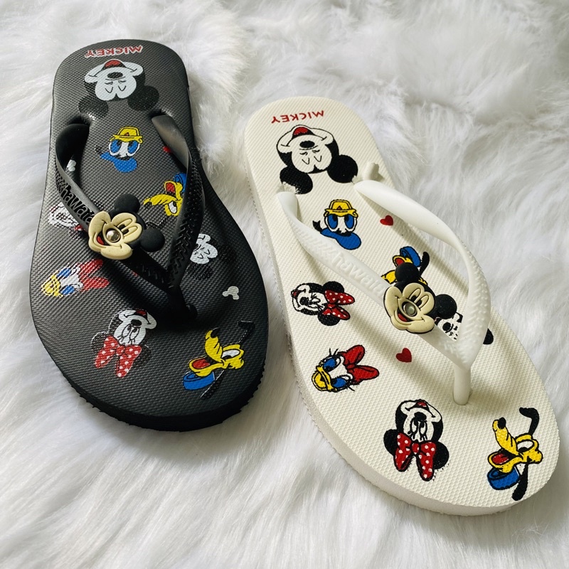 Dép kẹp nữ havaianas chuột Mickey siêu cute và cá tính, dép đi biển dã ngoại