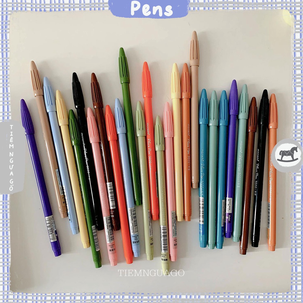 Monami Plus Pen Dùng Để Take Note, Planner, Buller Jounal - Tiệm Ngựa Gỗ