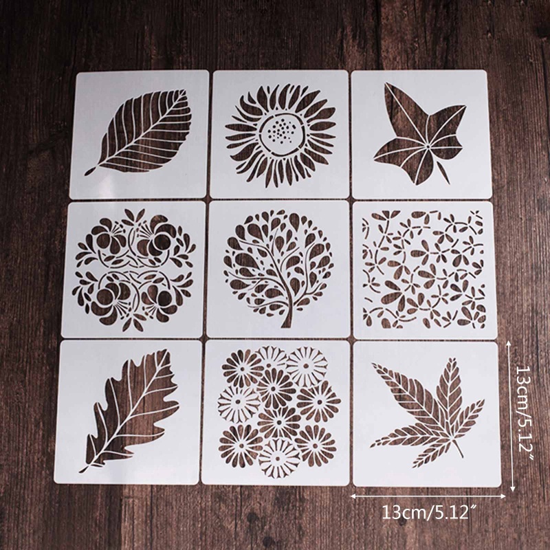 Thẻ Giấy Canvas Họa Tiết Hoa Lá Nghệ Thuật Có Thể Tái Sử Dụng Trang Trí Tường / Cửa Gỗ