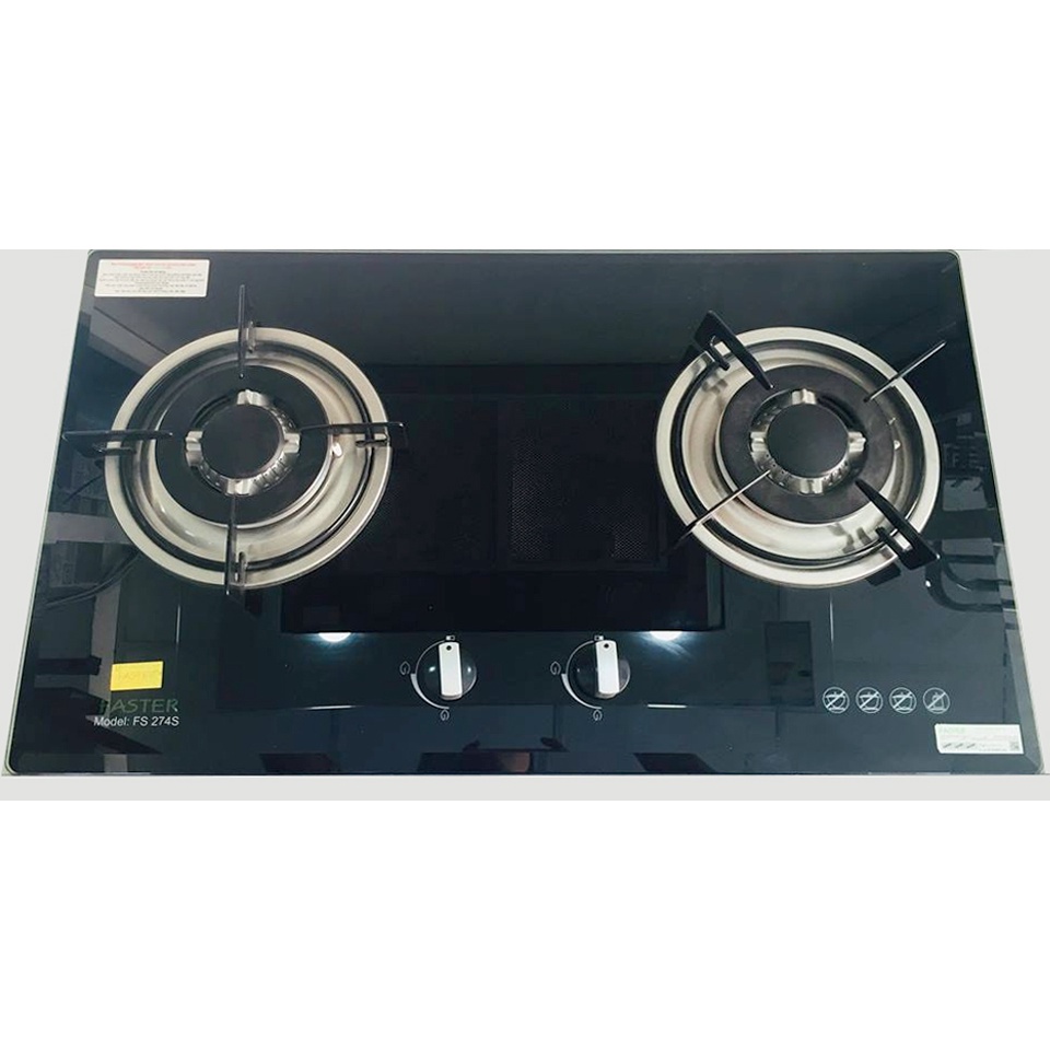 Bếp gas âm Faster FS 274S - Đánh lửa IC (Pin), Cảm ứng ngắt gas tự động
