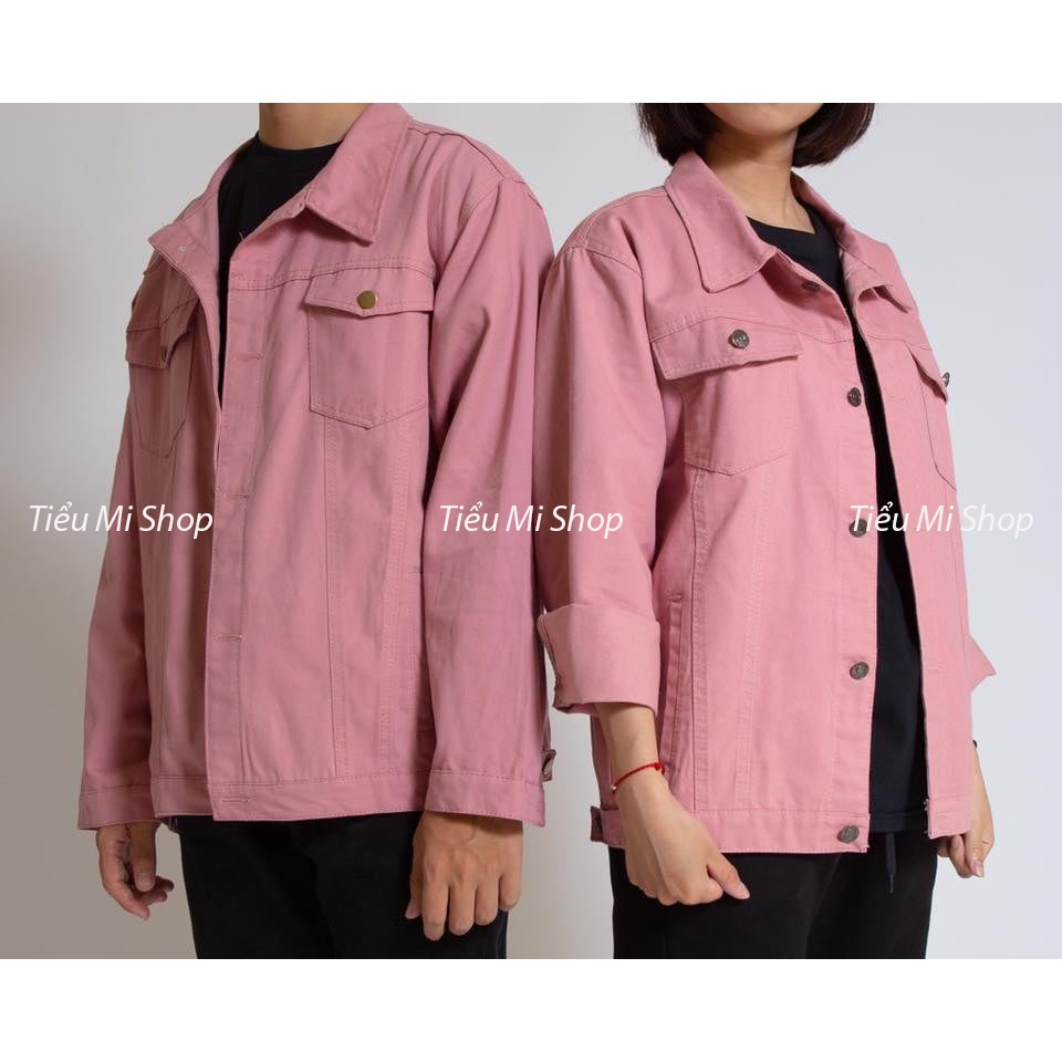 Áo Khoác Kaki Jeans Nhiều Màu Unisex Nam Nữ Chất Cực Đẹp 6 Màu Cơ Bản