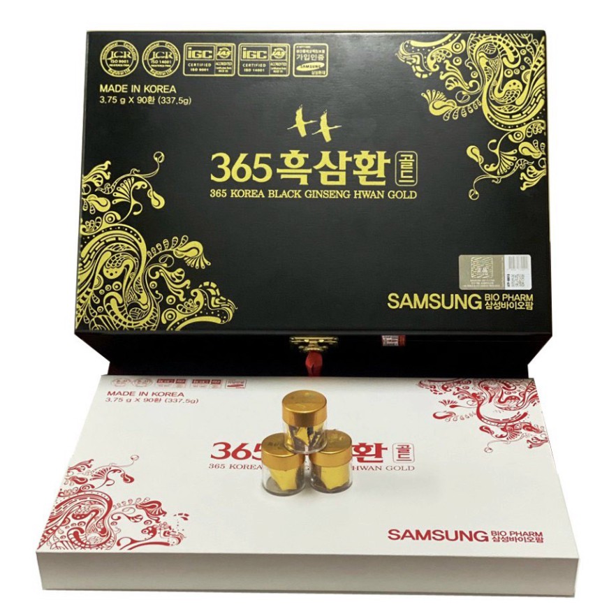 Viên Hoàn Hắc Sâm 365 Samsung Bio Pharm Hàn Quốc 90 Viên x 3,75g