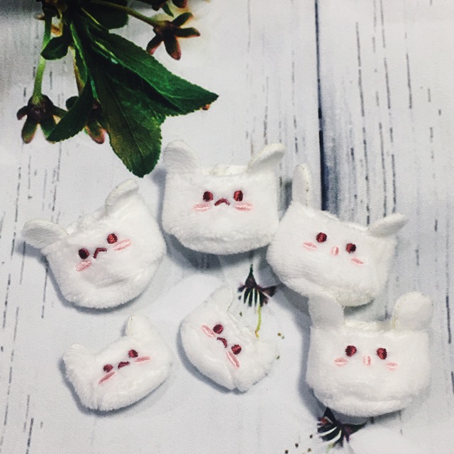 Giày thỏ bông cho doll 20cm - 15cm