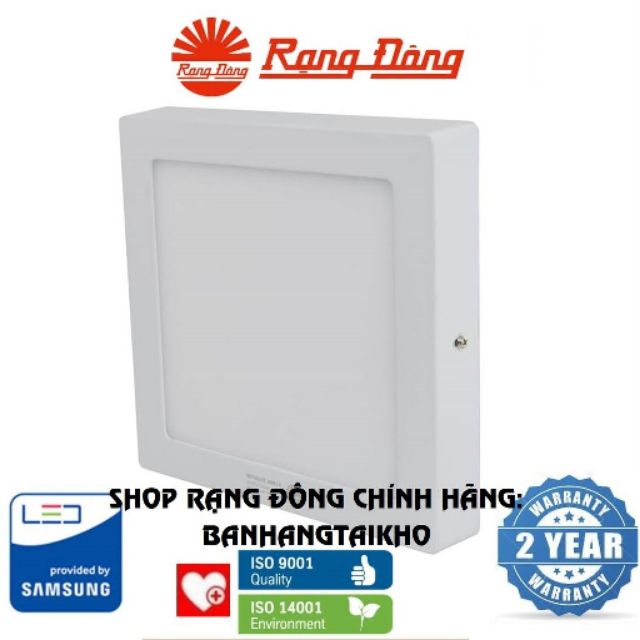 Đèn LED ốp trần vuông Rạng Đông 18W, Samsung ChipLED , Model: D LN08L 23x23/18W
